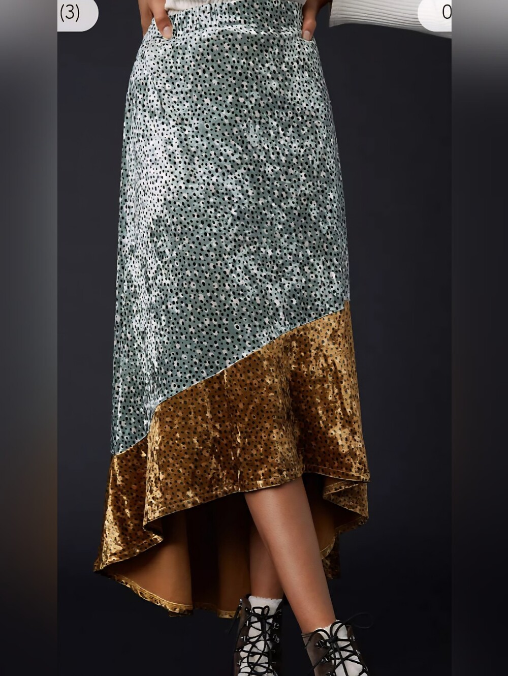 Anthropologie Porridge Mixed Print Tiered Maxi Size Small